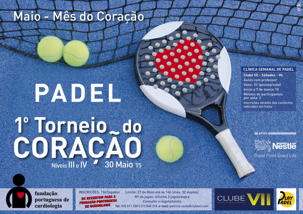 FPC_ClubeVII - Padel_1 Torneio do Coração_Cartaz A3R